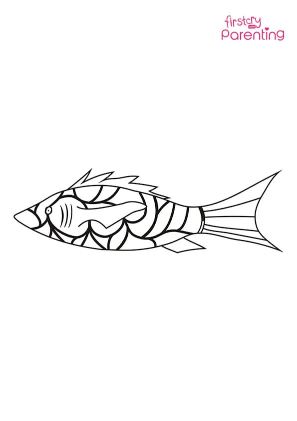 Coral Reef Fish Coloring Page