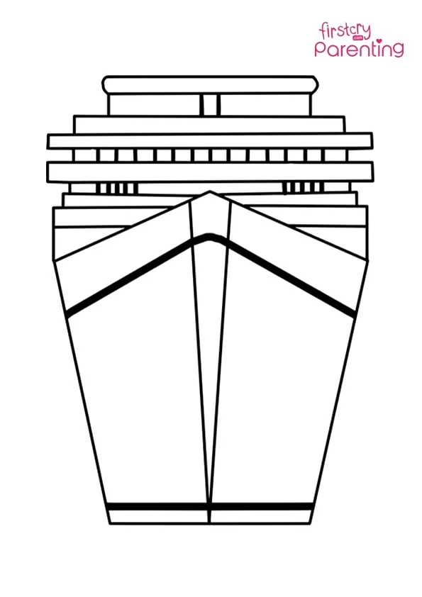 Cruise Ship Coloring Page Colouring Pages