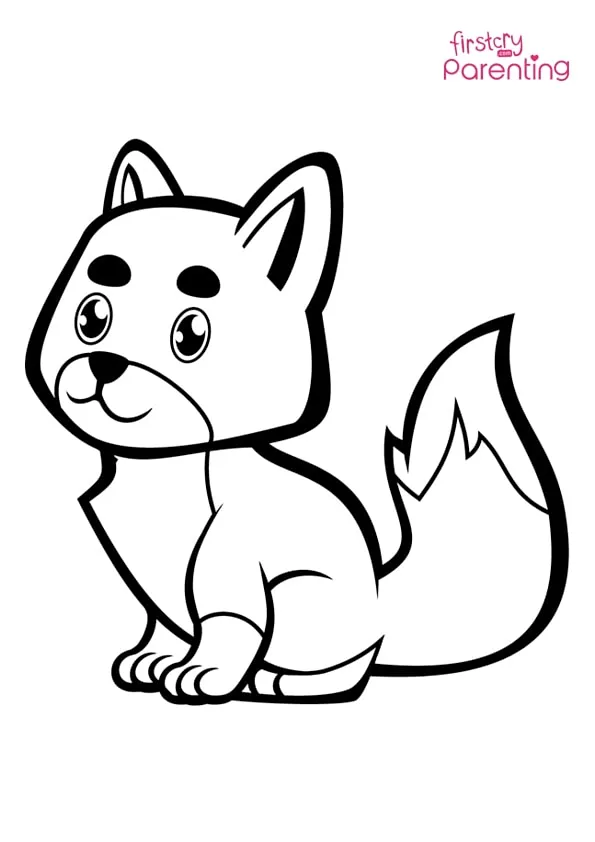 Cute Baby Fox Coloring Page Colouring Pages Cute Baby Fox Coloring Page Colouring Pages