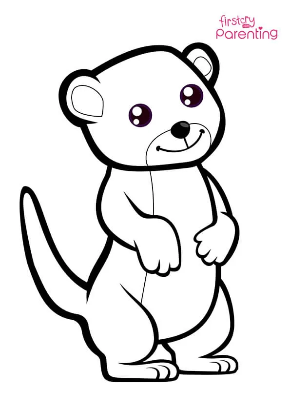 Cute Meerkat Coloring Page Colouring Pages Cute Meerkat Coloring Page Colouring Pages