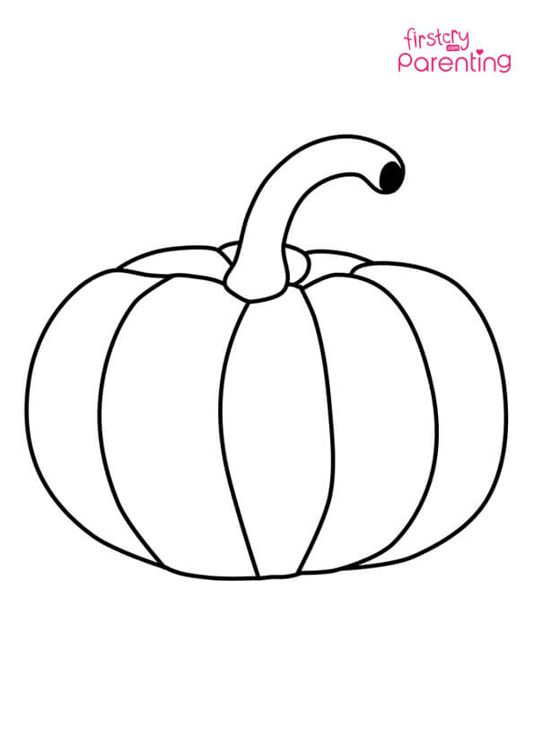 Cute Pumpkin Coloring Page