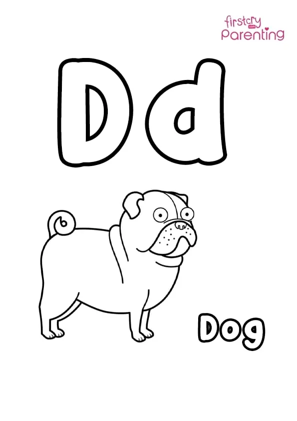 D For Dog Coloring Page Colouring Pages D For Dog Coloring Page Colouring Pages