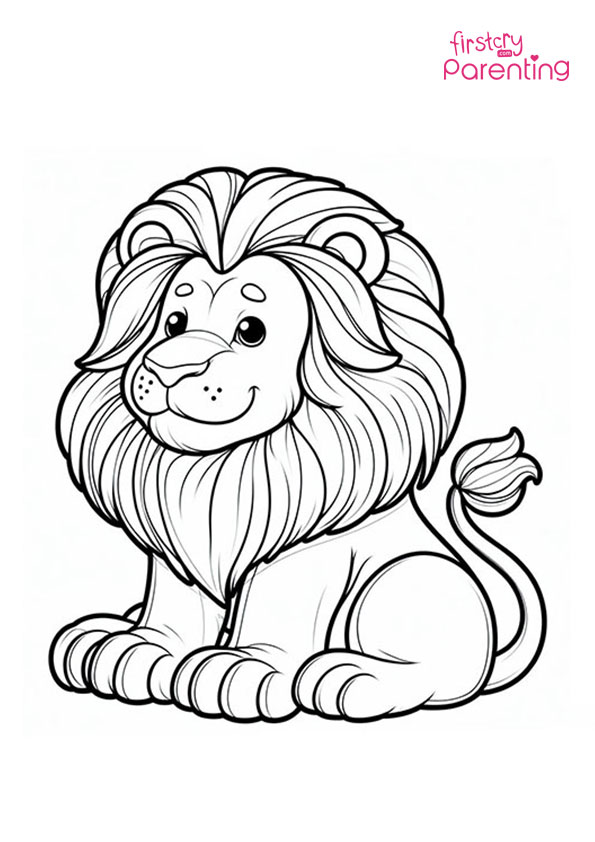 Detailed Lion Coloring Page