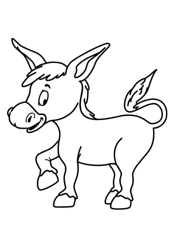 Donkey Colouring Pages