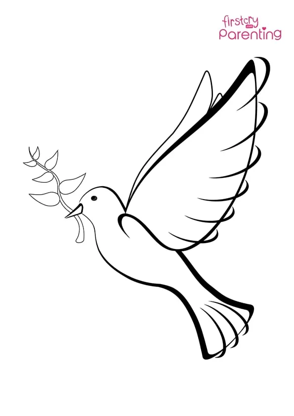 Dove Of Peace Coloring Page