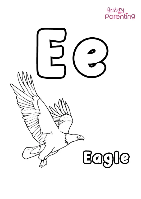 E For Eagle Coloring Page Colouring Pages E For Eagle Coloring Page Colouring Pages