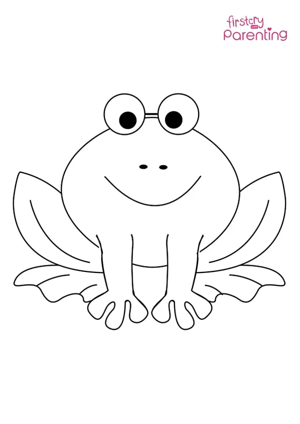 Easy Frog Coloring Page Easy Frog Coloring Page