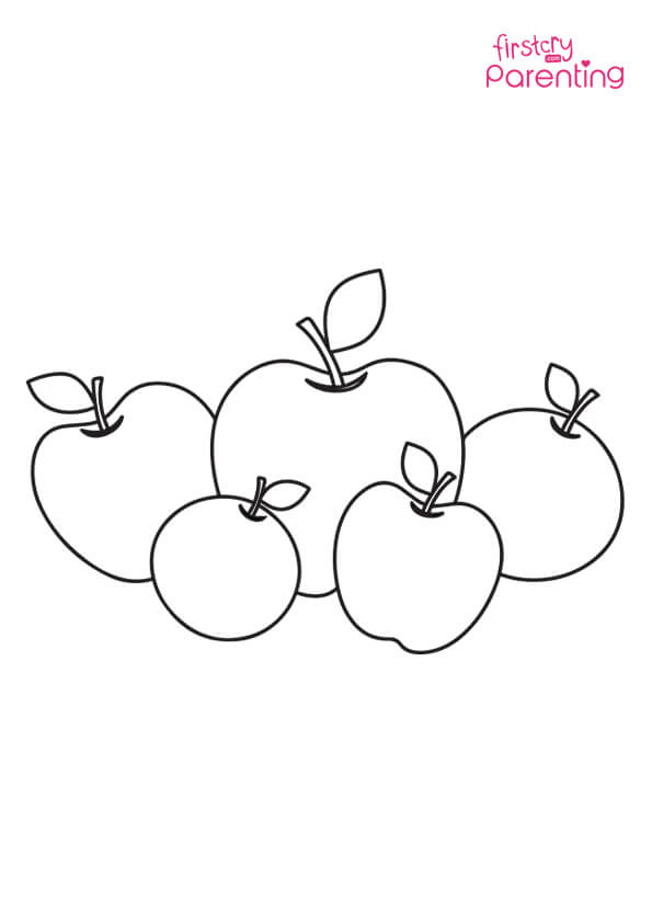 a for apple coloring pages