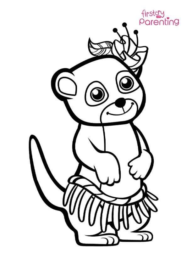 Funny Meerkat Coloring Page Colouring Pages Funny Meerkat Coloring Page Colouring Pages