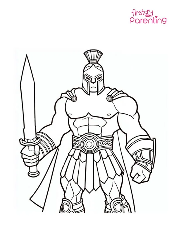 Gladiator Hulk Coloring Page