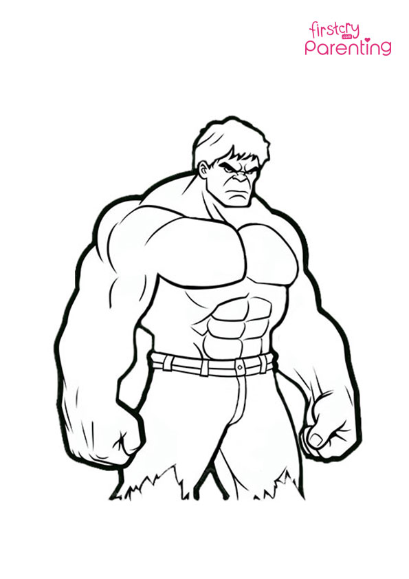 Green Hulk Coloring Page