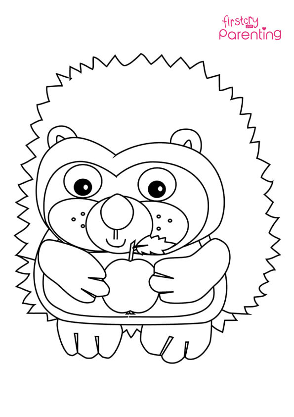 Easy Printable Hedgehog Coloring Pages for Kids