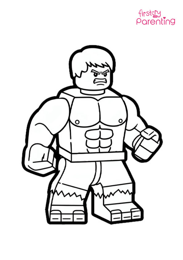 Hulk Lego Coloring Page