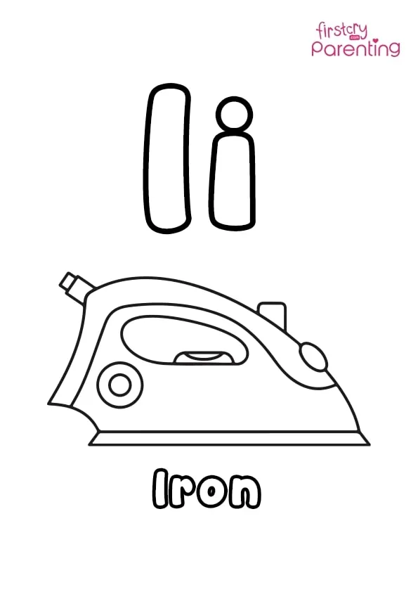 I For Iron Coloring Page