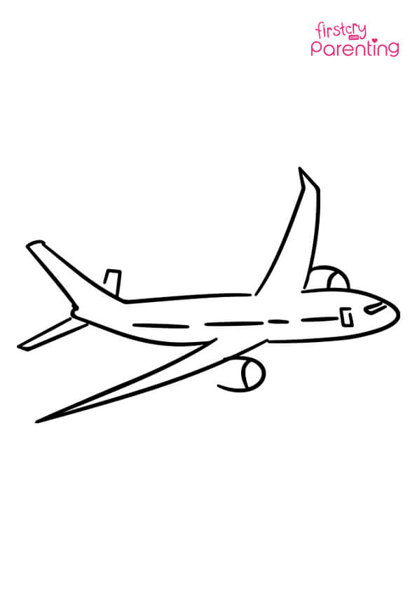 Propeller Driven Airplane Coloring Page for Kids | FirstCry Parenting