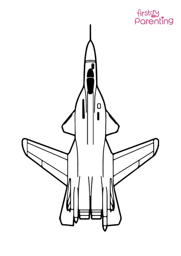 Jet Fighter Airplane Coloring Page Colouring Pages