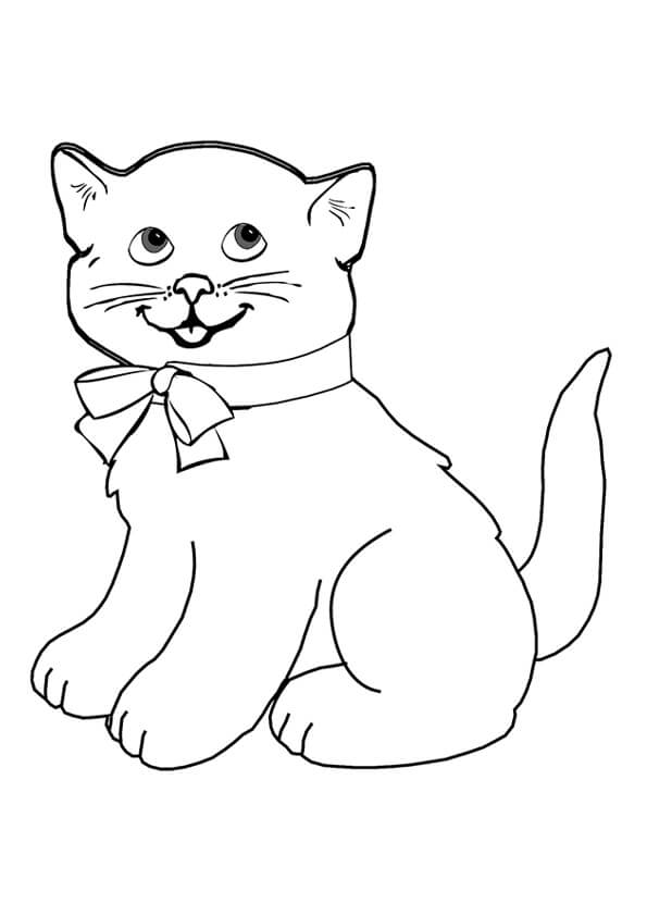 Kitten Colouring Pages