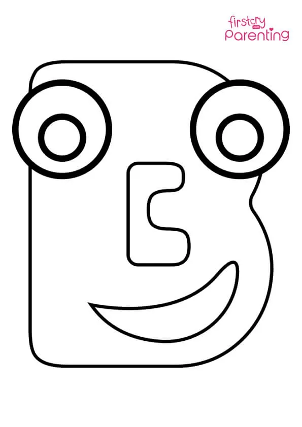 Letter B Coloring Page Colouring Pages