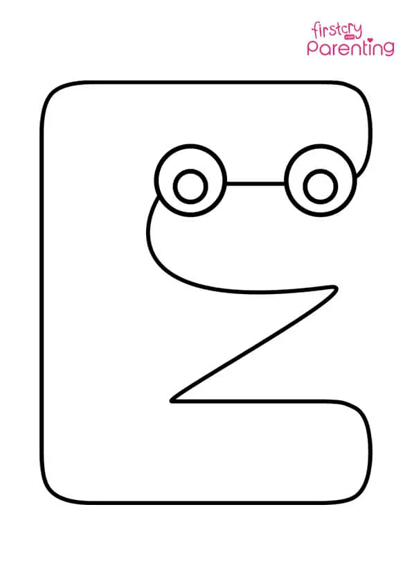 Letter E Coloring Page Colouring Pages Letter E Coloring Page Colouring Pages