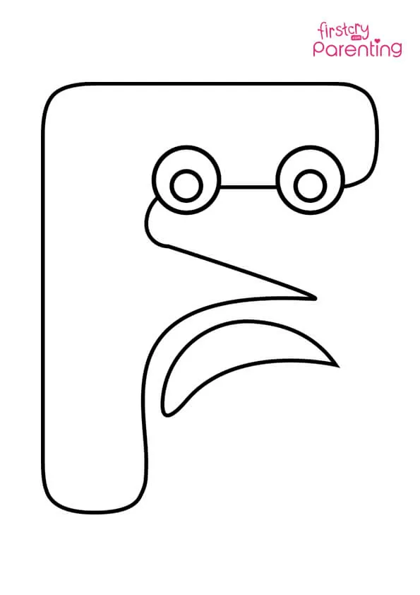 Letter F Coloring Page Letter F Coloring Page