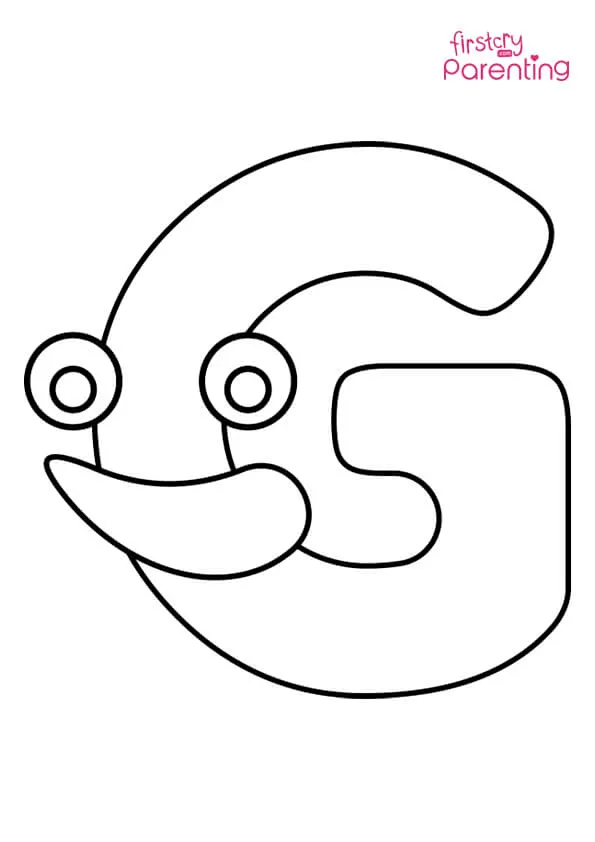Letter G Coloring Page Letter G Coloring Page