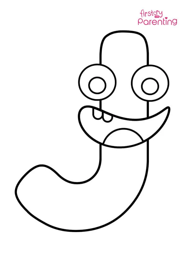 Letter J Coloring Page