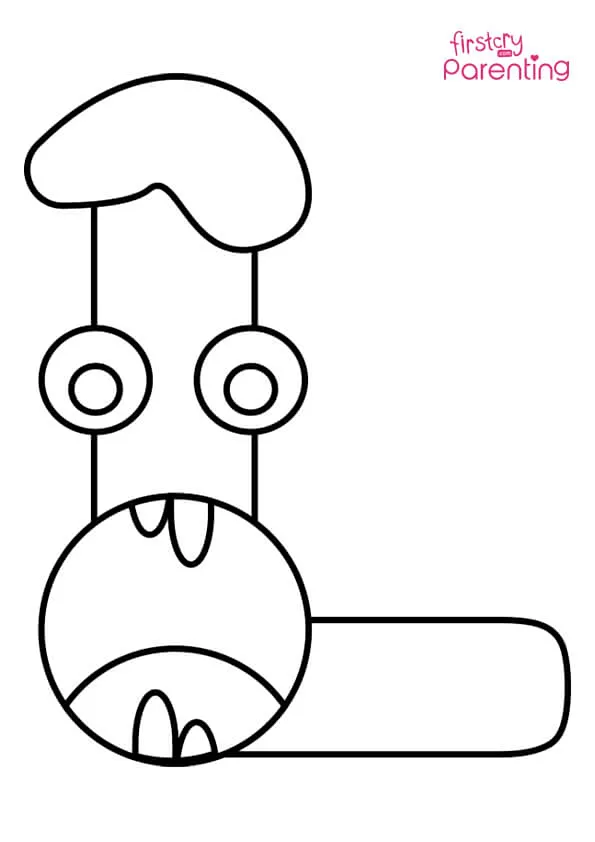 Letter L Coloring Page Letter L Coloring Page