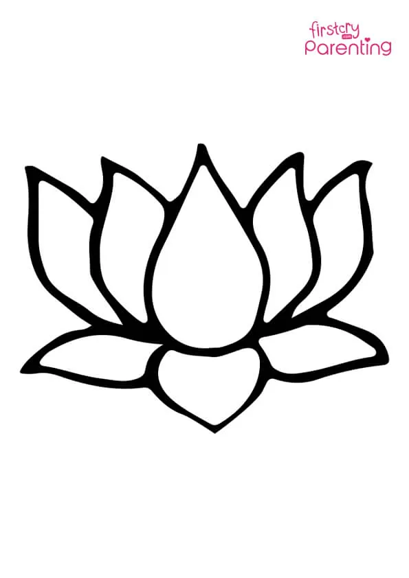 Lotus Blossom Coloring Page