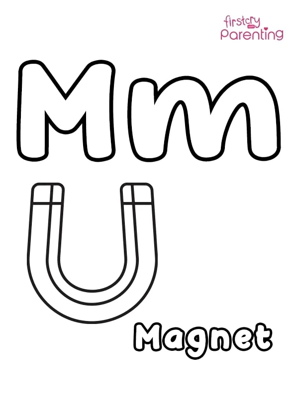 M For Magnet Coloring Page Colouring Pages M For Magnet Coloring Page Colouring Pages