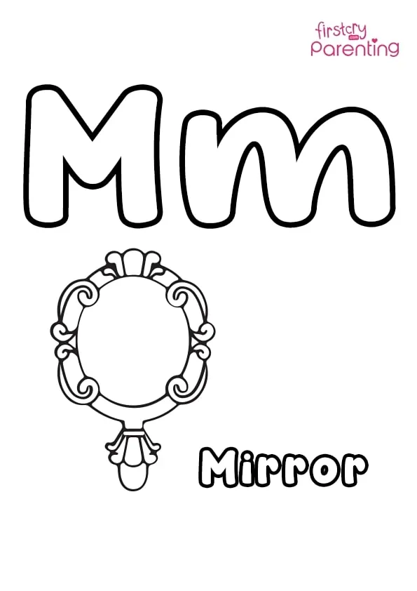 M For Mirror Coloring Page Colouring Pages M For Mirror Coloring Page Colouring Pages