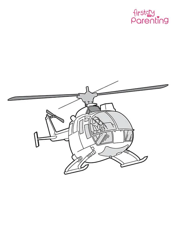 Mbbbo 105 Helicopter Coloring Page Colouring Pages