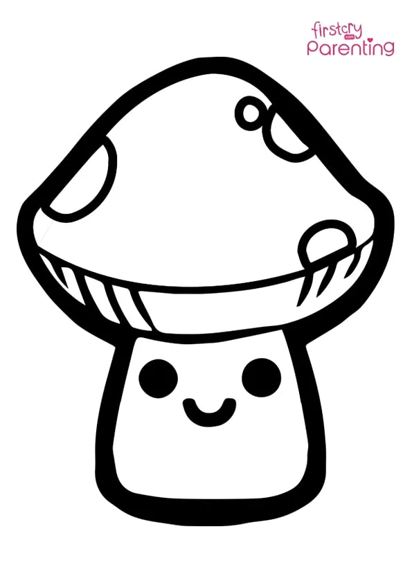Mushroom Fungus Chibi Cute Face Coloring Page Colouring Pages Mushroom Fungus Chibi Cute Face Coloring Page Colouring Pages
