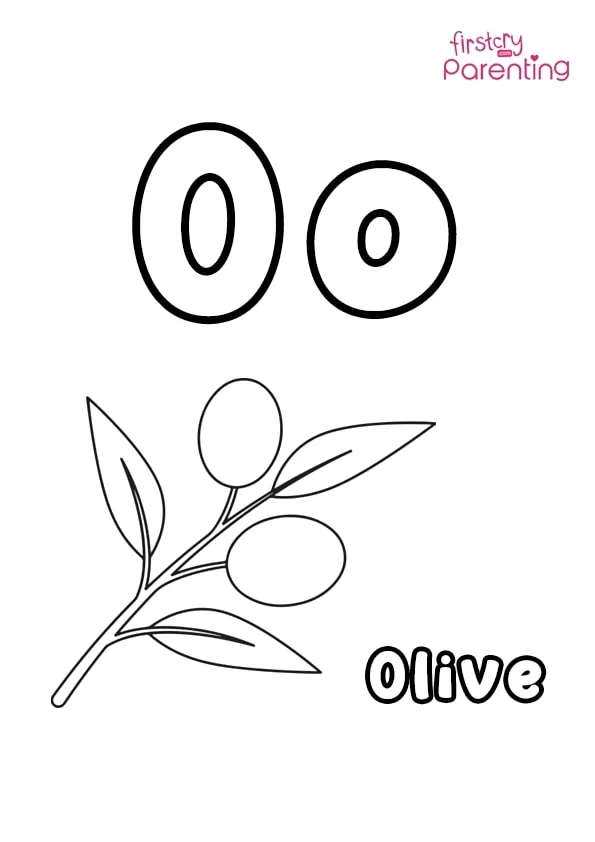 O For Olive Coloring Page