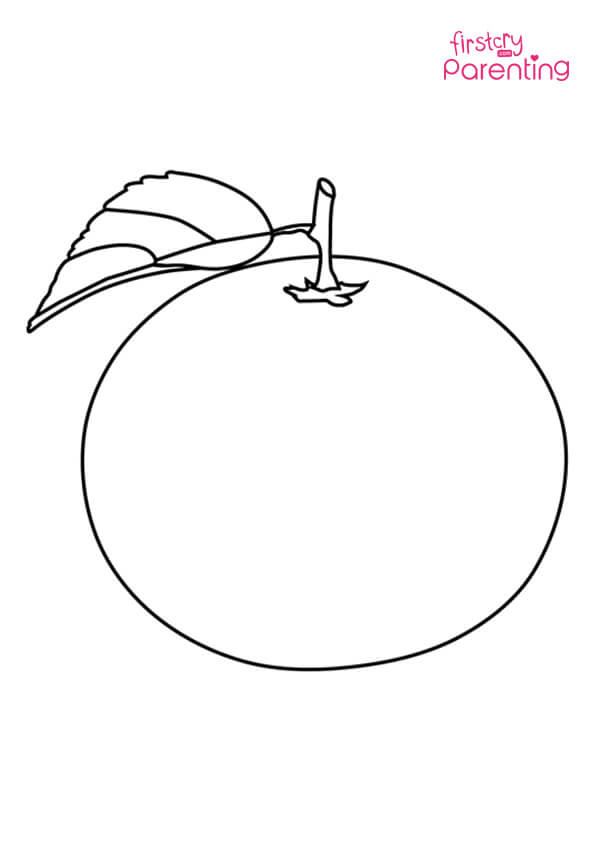 orange coloring pages