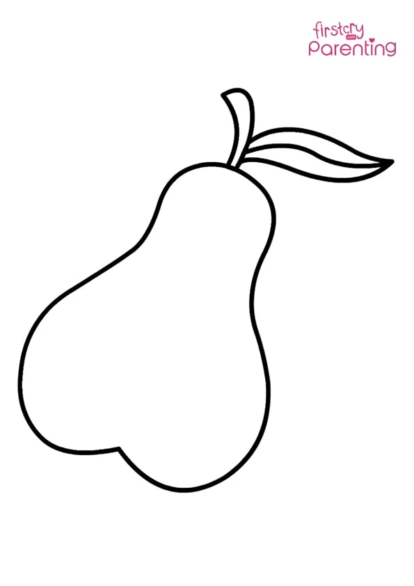 Pear Coloring Page