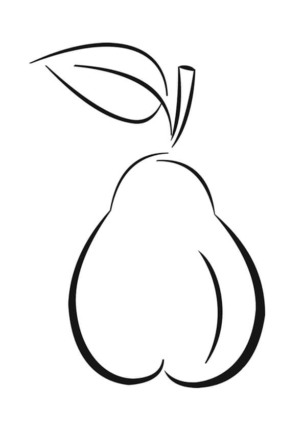 Pears Colouring Pages