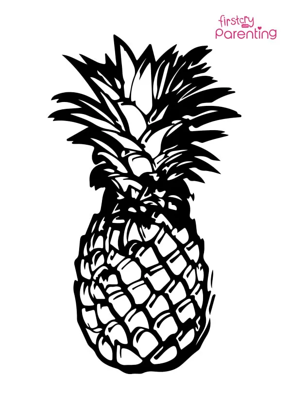 Pineapple Coloring Page