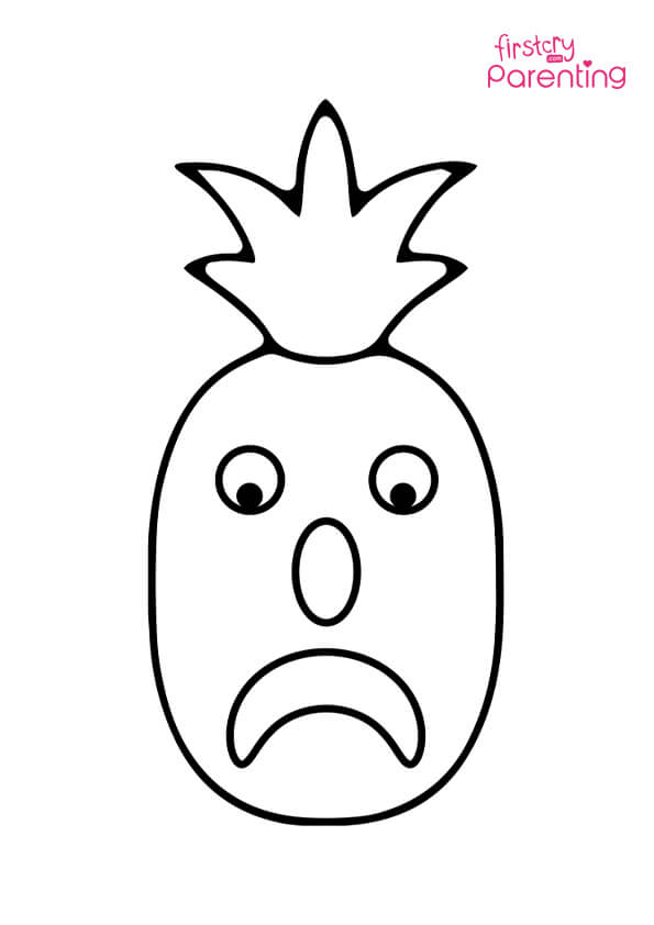 sad face coloring pages printable