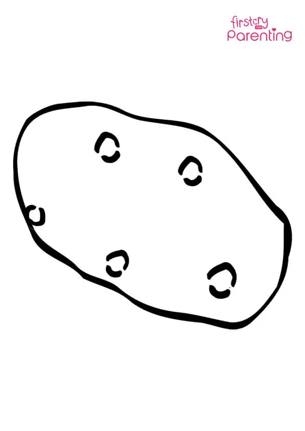 Potato Vegetable Coloring Page Potato Vegetable Coloring Page