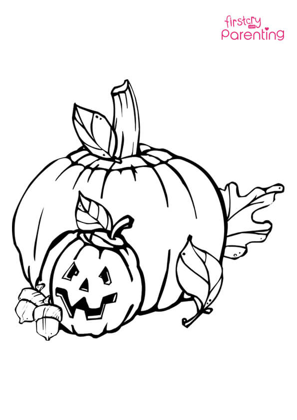 Pumpkin Jack O Latern Halloween Coloring Page