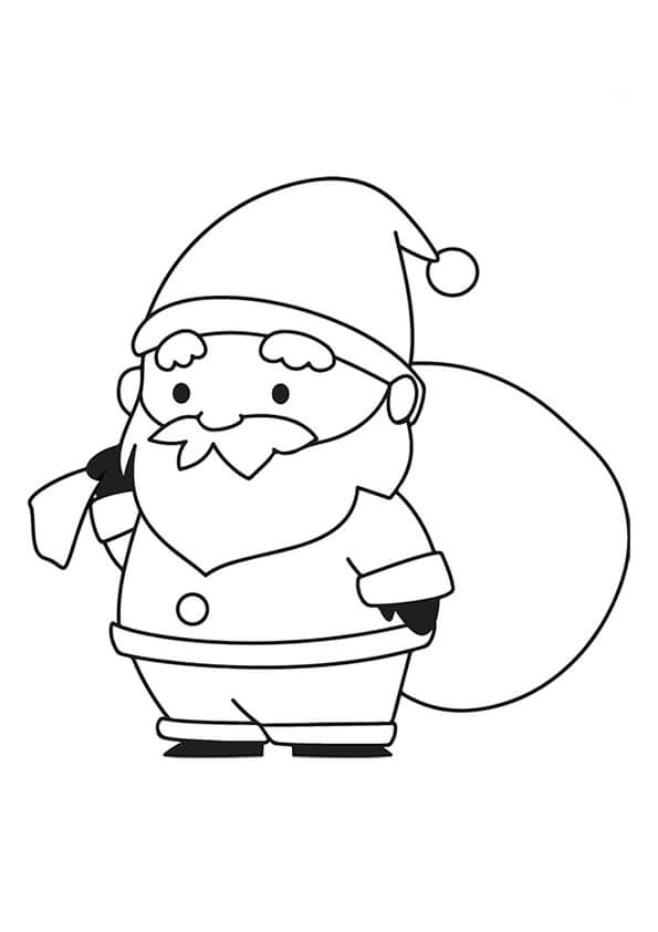 Santa Clause Colouring Pages