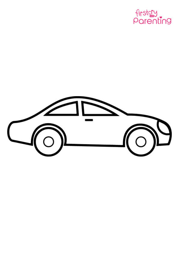 Sedan Sports Car Coloring Page