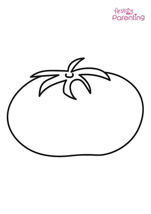 Simple & Easy Tomatoo Coloring Page