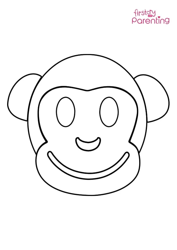 Simple Monkey Face Coloring Page Colouring Pages Simple Monkey Face Coloring Page Colouring Pages