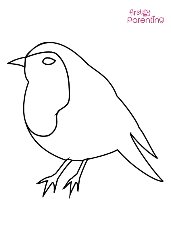 Simple Robin Coloring Page Colouring Pages Simple Robin Coloring Page Colouring Pages