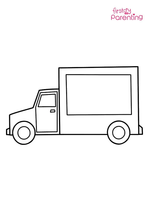 Simple Truck Coloring Page Colouring Pages