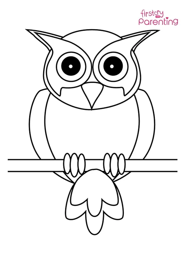 Sitting Owl Coloring Page Colouring Pages Sitting Owl Coloring Page Colouring Pages