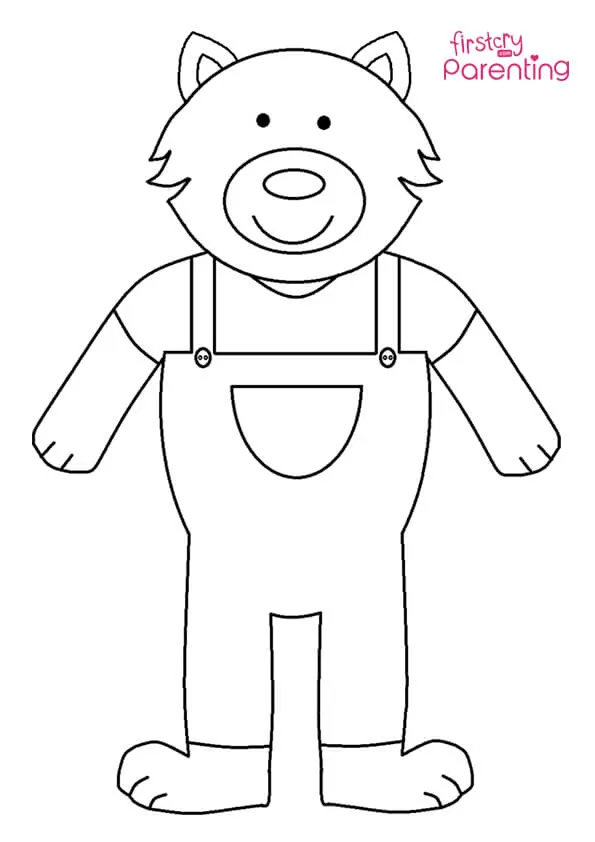 Standing Wolf  Coloring Page Colouring Pages