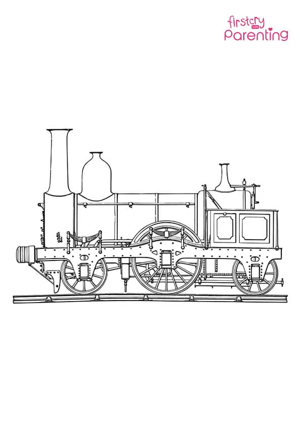 Steam Train Coloring Page Colouring Pages