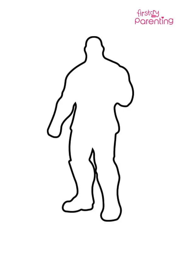 Thanos Outline Coloring Page